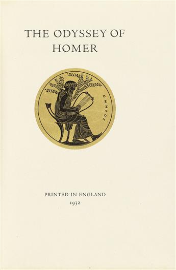 (ROGERS, BRUCE / FINE PRESS.) Homer. The Odyssey.